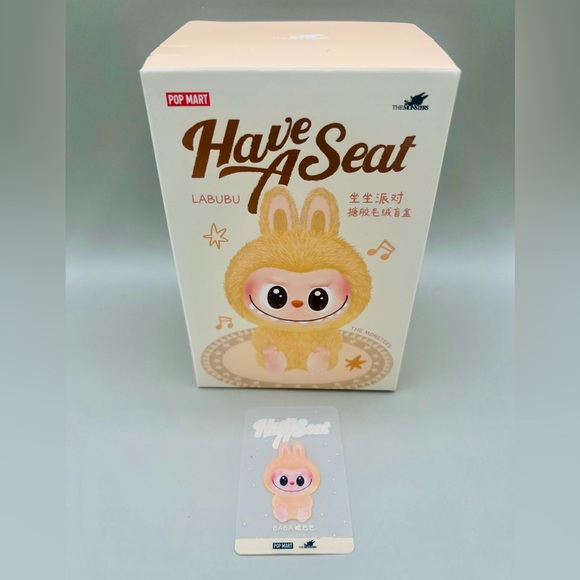 Pop Mart BABA The Monsters LABUBU Have A Seat Series In Sealed Bag Authentic NEW - Picture 2 of 8